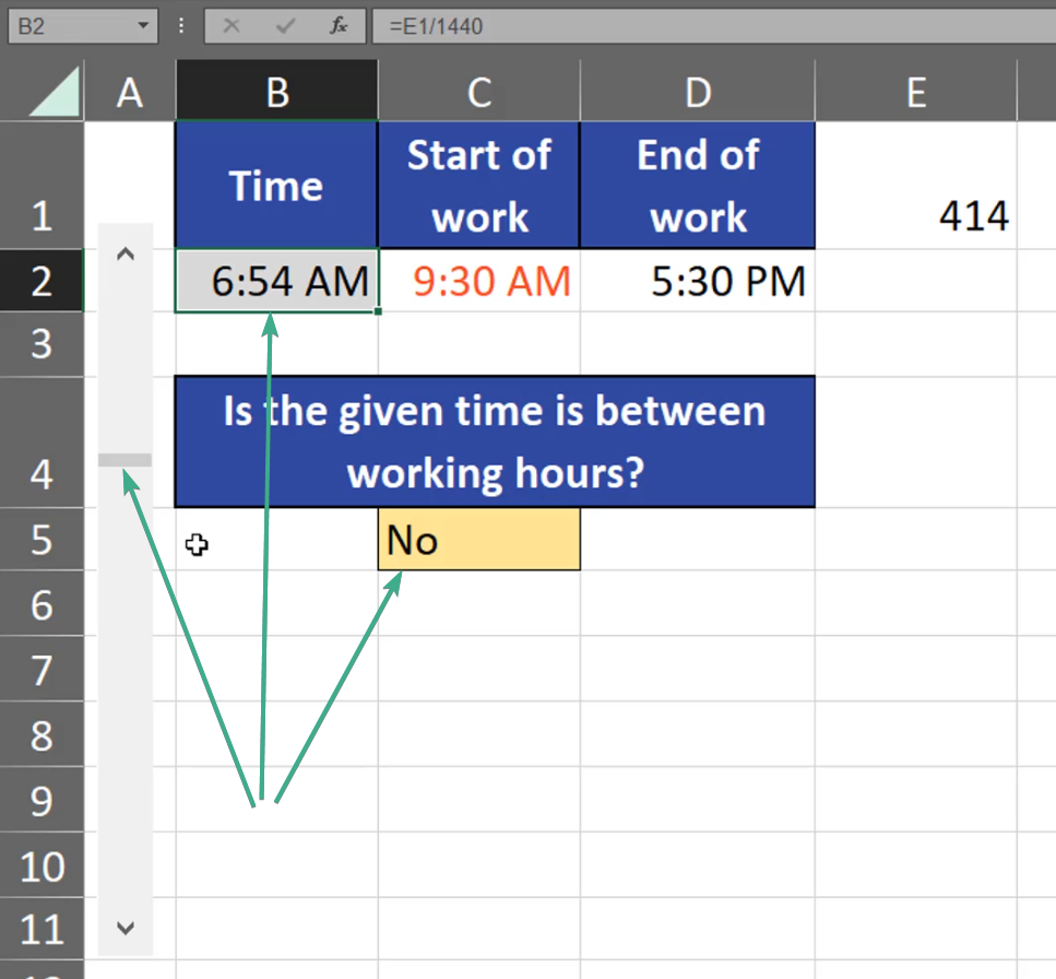  Our given time isn't between the working hours