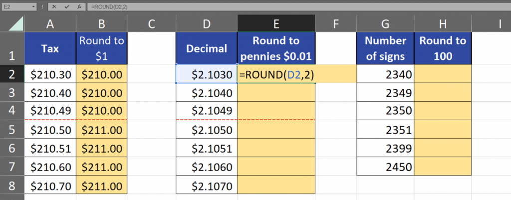 Rounding to pennies